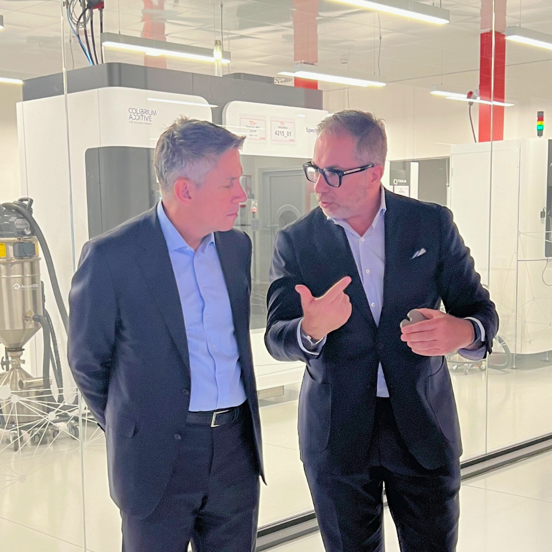 Visentin with CEO Damien McDonald